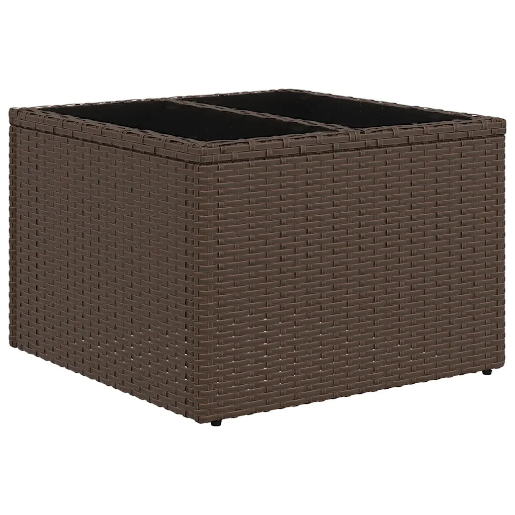 Set Divani da Giardino 9pz con Cuscini Marrone in Polyrattan 3325650