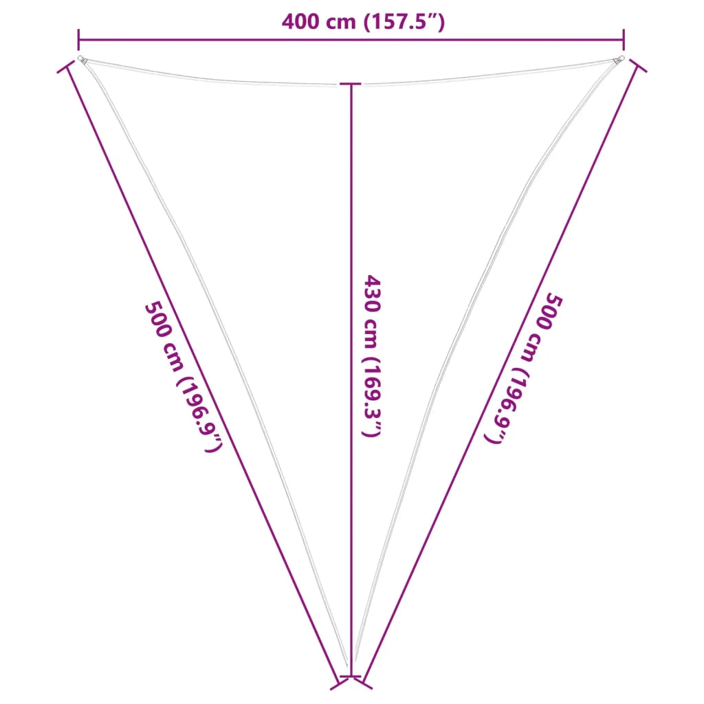 Telo Ombra da Esterno 4 x 5 x 5 m 100% Poliestere Oxford 42031188