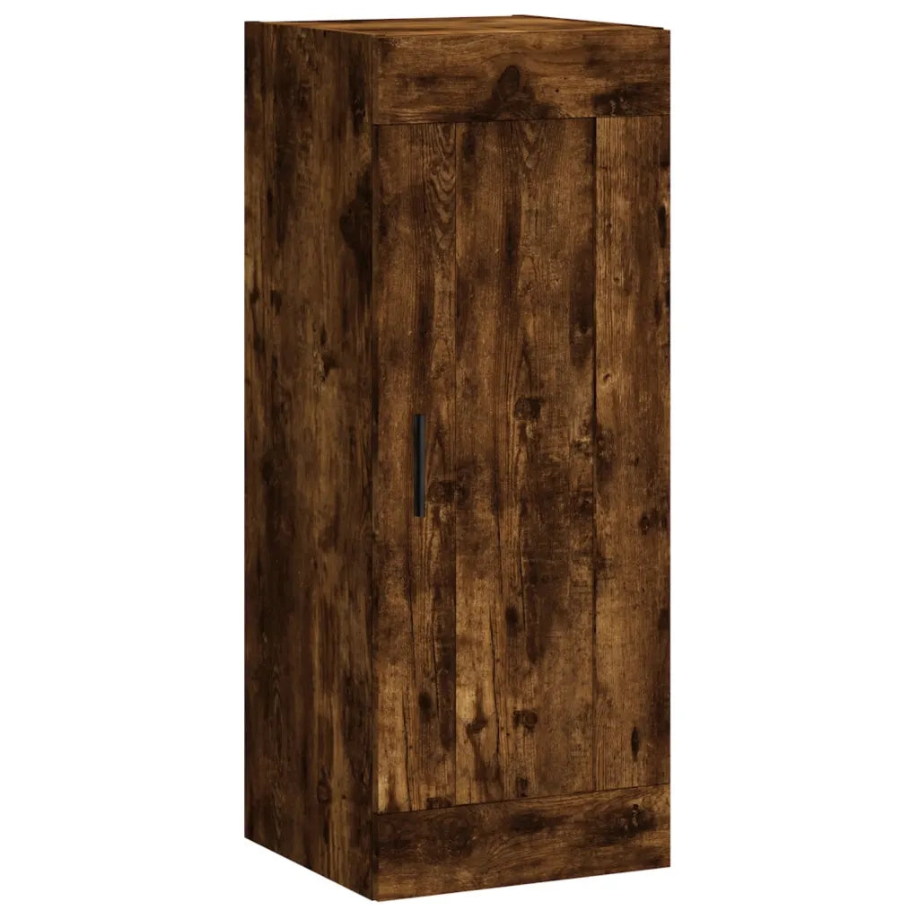Credenza-Buffet-Armadio da cucina Rovere Fumo 34,5x34x180 cm in Legno Multistrato 307919