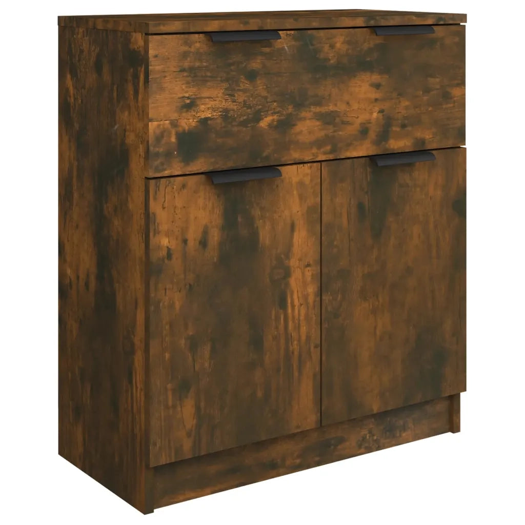 Credenze 3 pz Rovere Fumo in Legno Multistrato 3115801