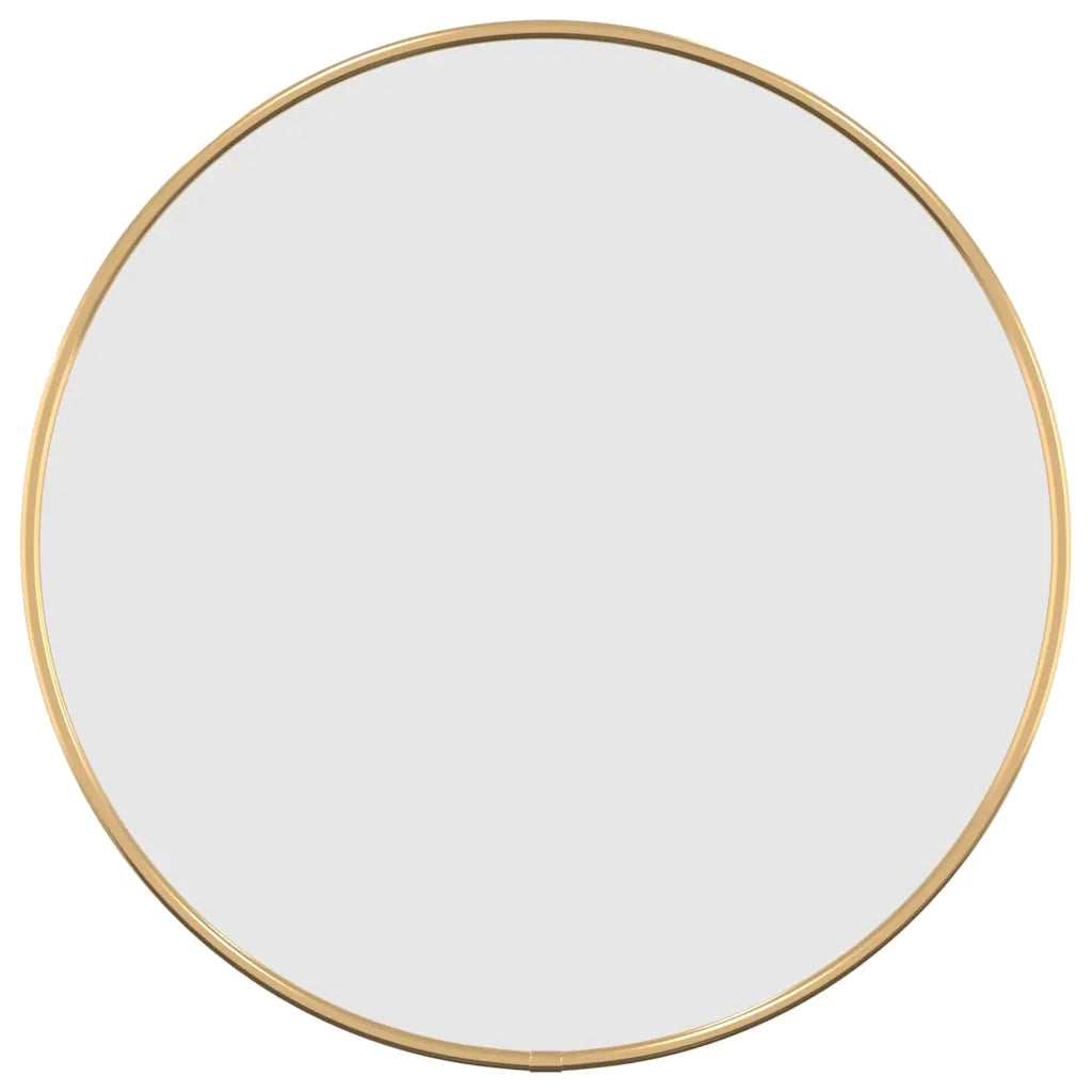 Specchio da Parete-Specchio a muro Dorato ? 40 cm Rotondo
