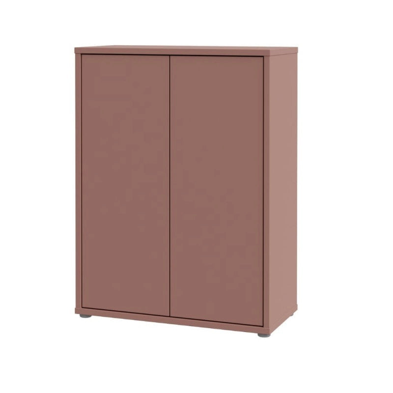 Mobile multiuso Medea 2 ante colore terracotta 74.5x34.9xH 99.1 cm.
