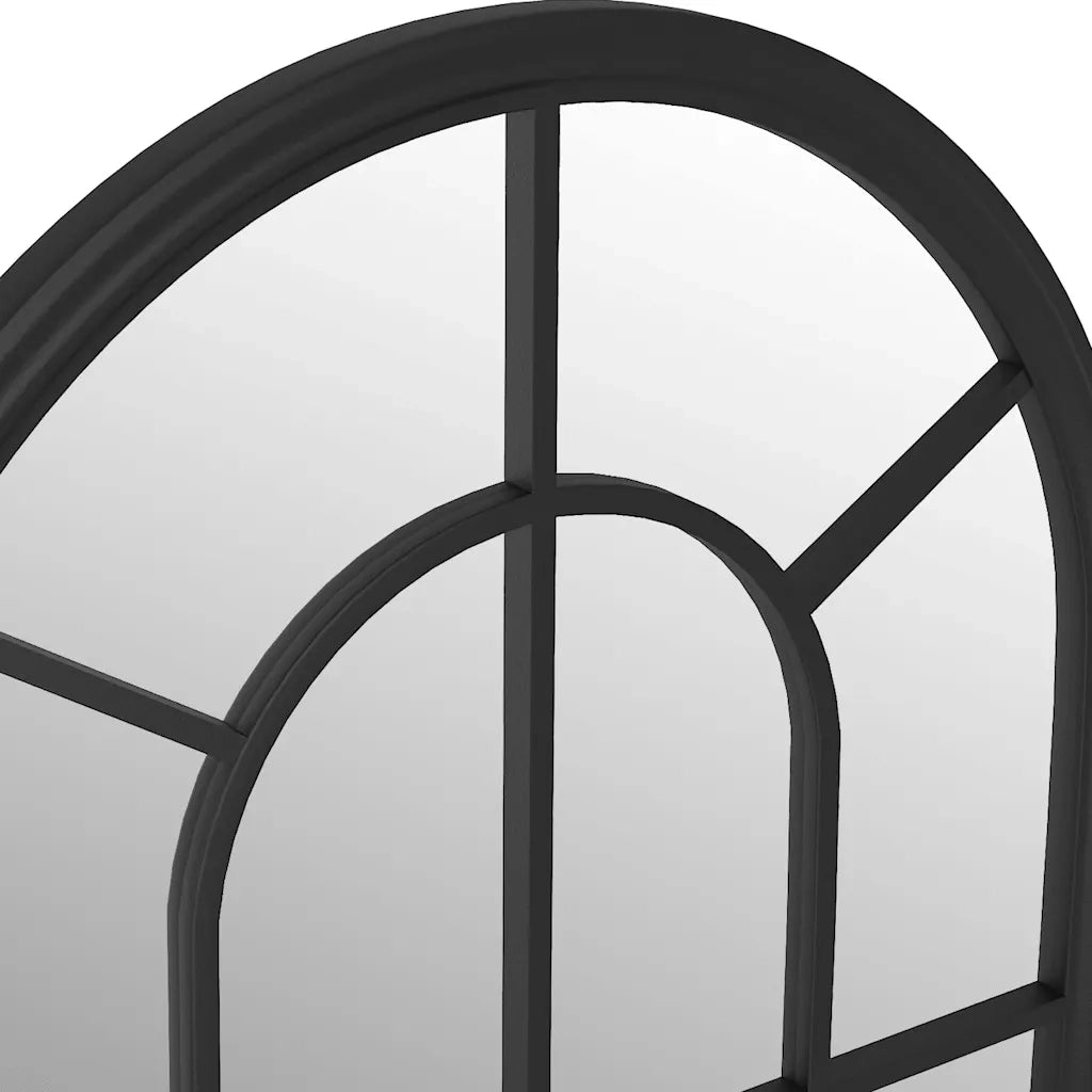 Specchio-Specchio DecorativoNero 60x45 cm Ferro per Uso Interno