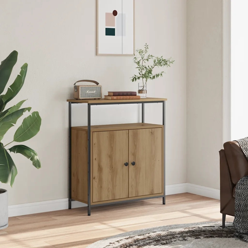 Credenza | Madia | Buffet da pranzo | Armadio da pranzo Rovere Artigianale 70x30x80 cm in Legno Multistrato