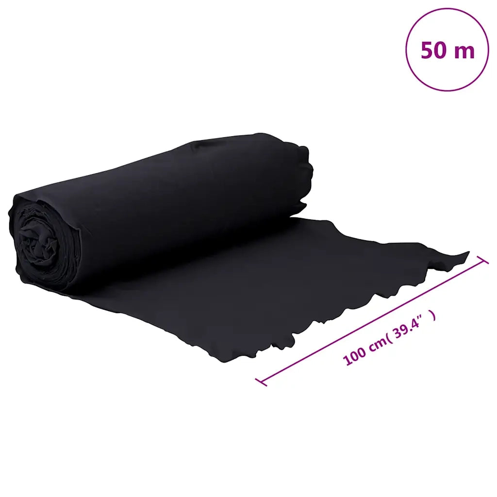 Membrana Geotessile Nera 1x50 m in Fibra di Poliestere CFW2452306