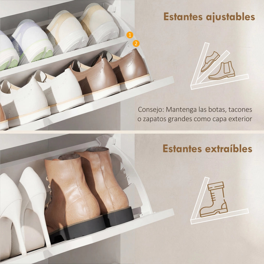 Armadio Zapatero ¨C zephmum ¨C 72x26x112 cm Bianco