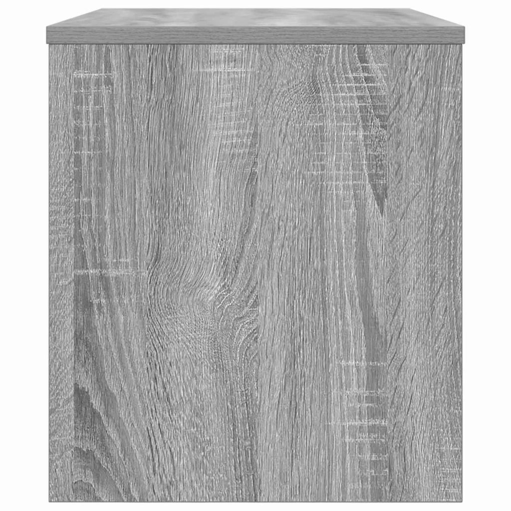 Mobile porta TV rettangolare moderno 60 x 35 x 40 cm con pratico ripiano stile contemporaneo in legno grigio Sonoma 02_0058342