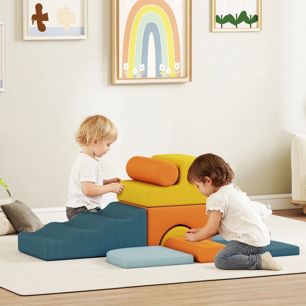 Set di Blocchi da Costruzione Morbidi ¨C zephmum ¨C 9 Pezzi Multicolore
