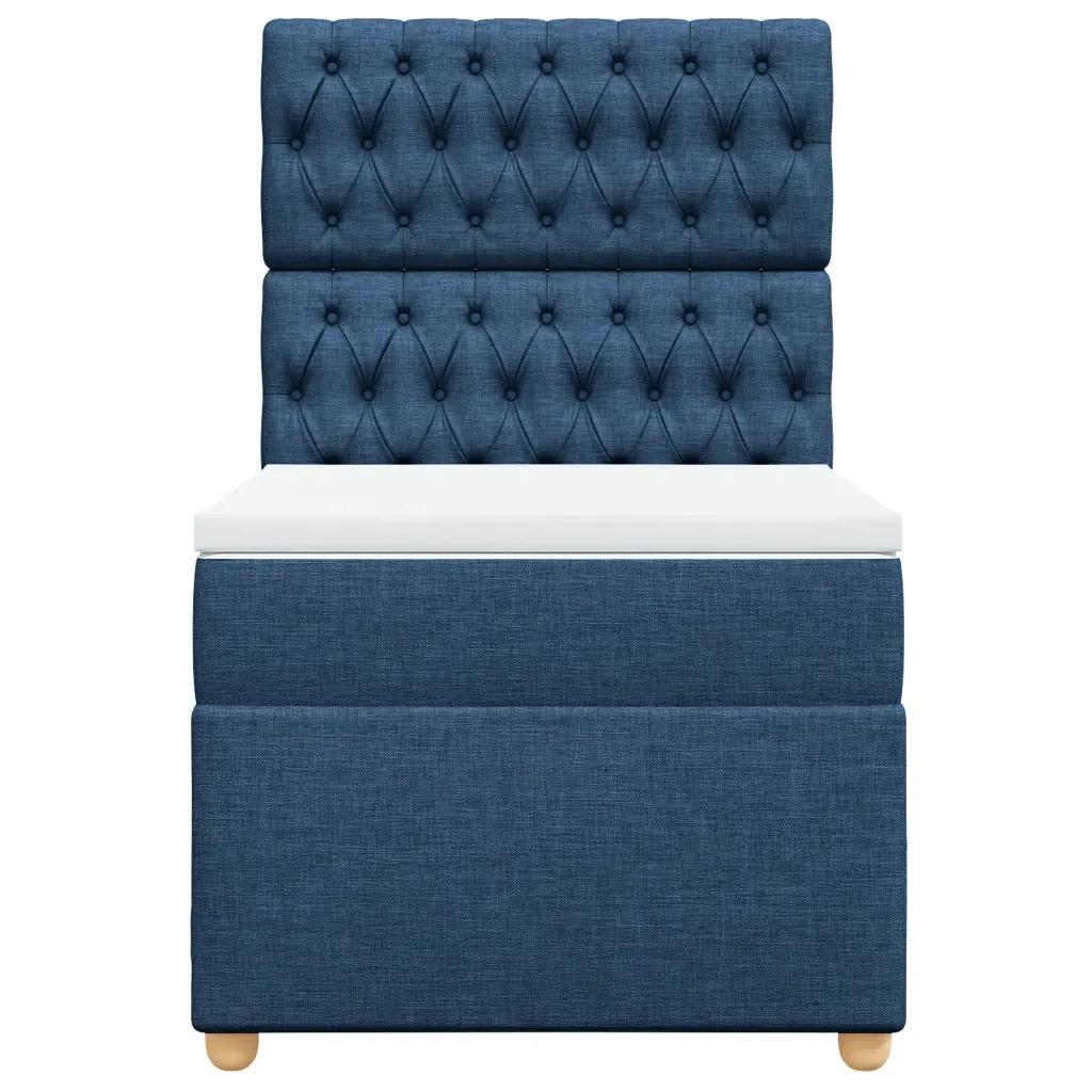 Giroletto a Molle con Materasso Blu 90x200 cm inTessuto 3293476