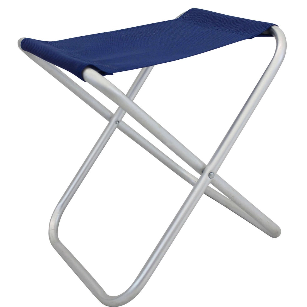 Sgabello da Campeggio Pieghevole in Alluminio Textilene cm 39x38x46 5 - DELBERT