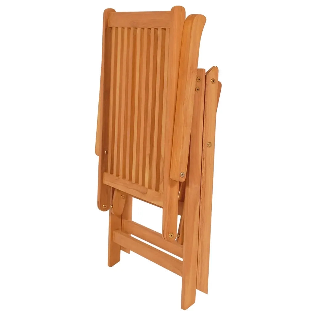 Sedie Giardino 4 pz con Cuscini Grigi in Massello di Teak 3065531