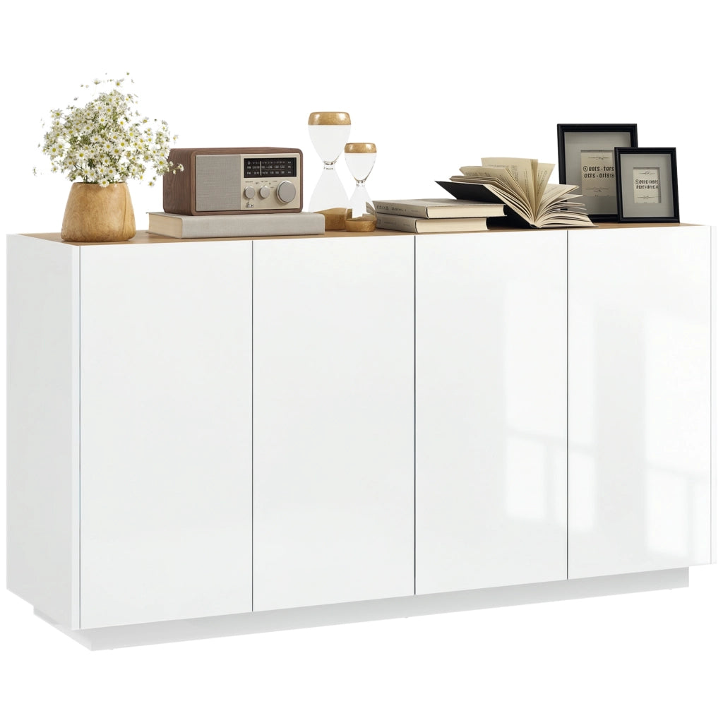 Credenza ¨C zephmum ¨C Bianco Lucido 140x40x75