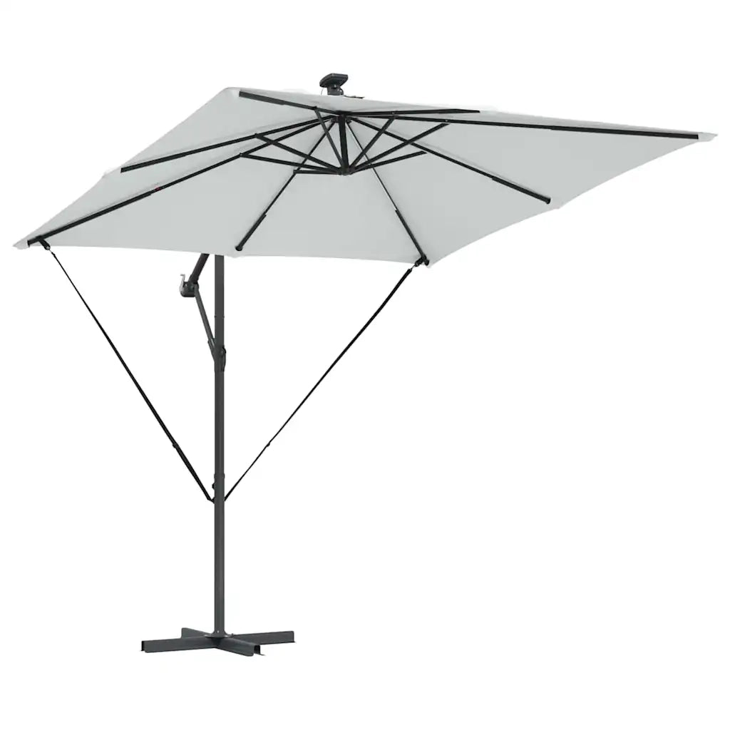 Ombrellone-Ombrello da giardino balcone Sabbia 249 x 249 x 250 cm Poliestere e Alluminio