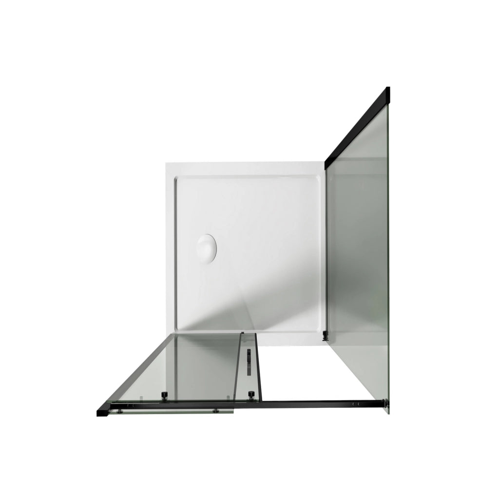 Box Doccia 90x130 CM 198 CM Vetro Trasparente 8 MM Versione Sinistra con EasyClean mod. Prime Bla Duo 1 Anta