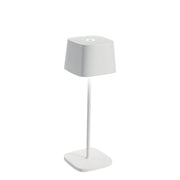 Lampada a led da tavolo Ofelia Pro Bianca ricaricabile e dimmerabile