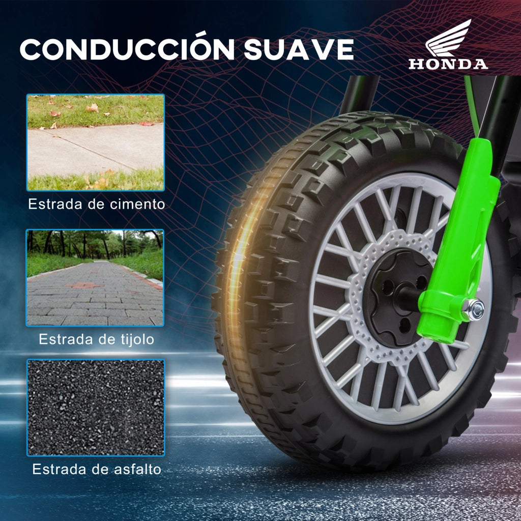 Moto El¨¦ctrica Infantil ¨C Minimal ¨C Verde 71x40,5x43,5 cm