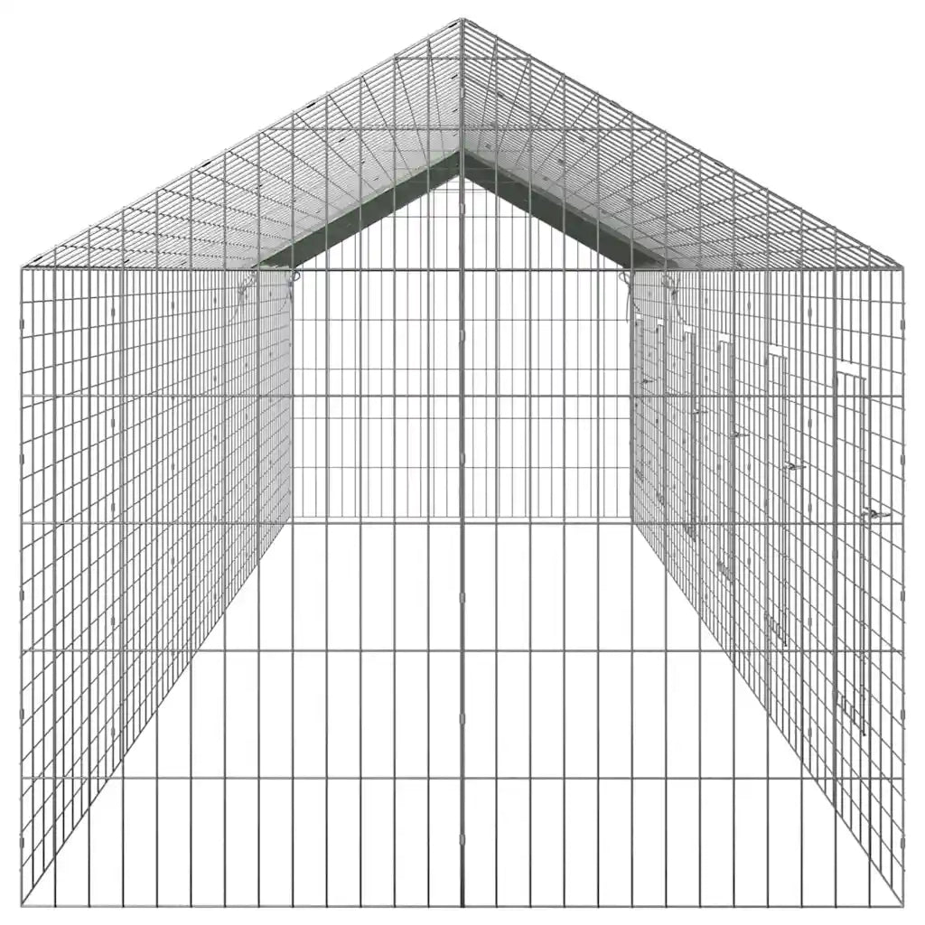Gabbia per Conigli Argento 600 x 78 x 78 cm Acciaio zincato CFW8051425