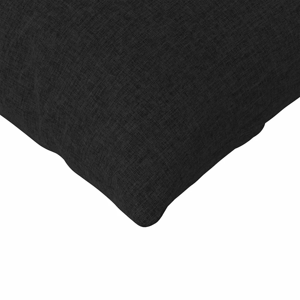 Cuscini da Divano 2 pz | Cuscini per sedie Nero 145 x 40 cm Tessuto