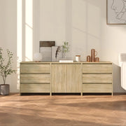 Credenze 3 pz Rovere Sonoma in Legno Multistrato 3098067