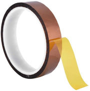 Nastro adesivo termoresistente 20 mm - 33 metro - 0,06 mm di spessore - Resistente a temperature elevate fino a 250 gradi - Alta resistenza alla trazione 35% - Nastro termoresistente