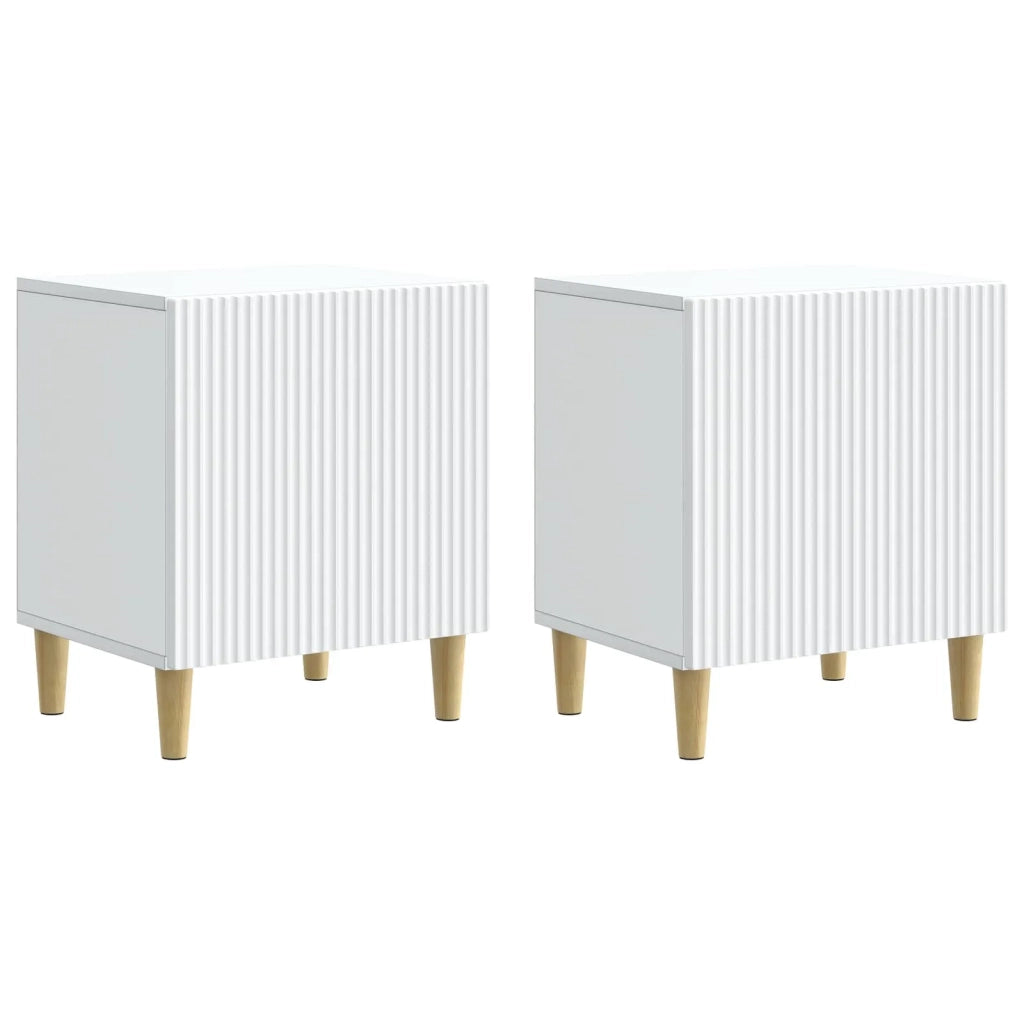 Armadio da Notte 2 pcs Bianco 43 x 34,5 x 50 cm 894566