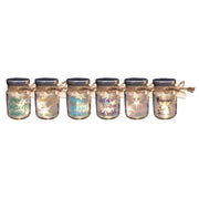 VASO CON LED STELLE D.6XH8CM IN DIVERSI COLORI.