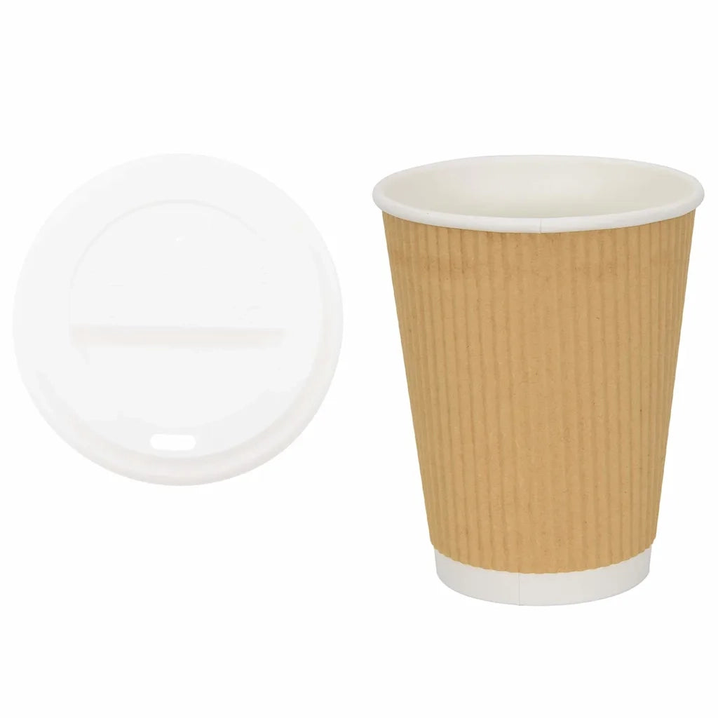 Tazze da Caff¨¨ in Carta con Coperchi 1000 pz 12oz 300 ml CFW5344433