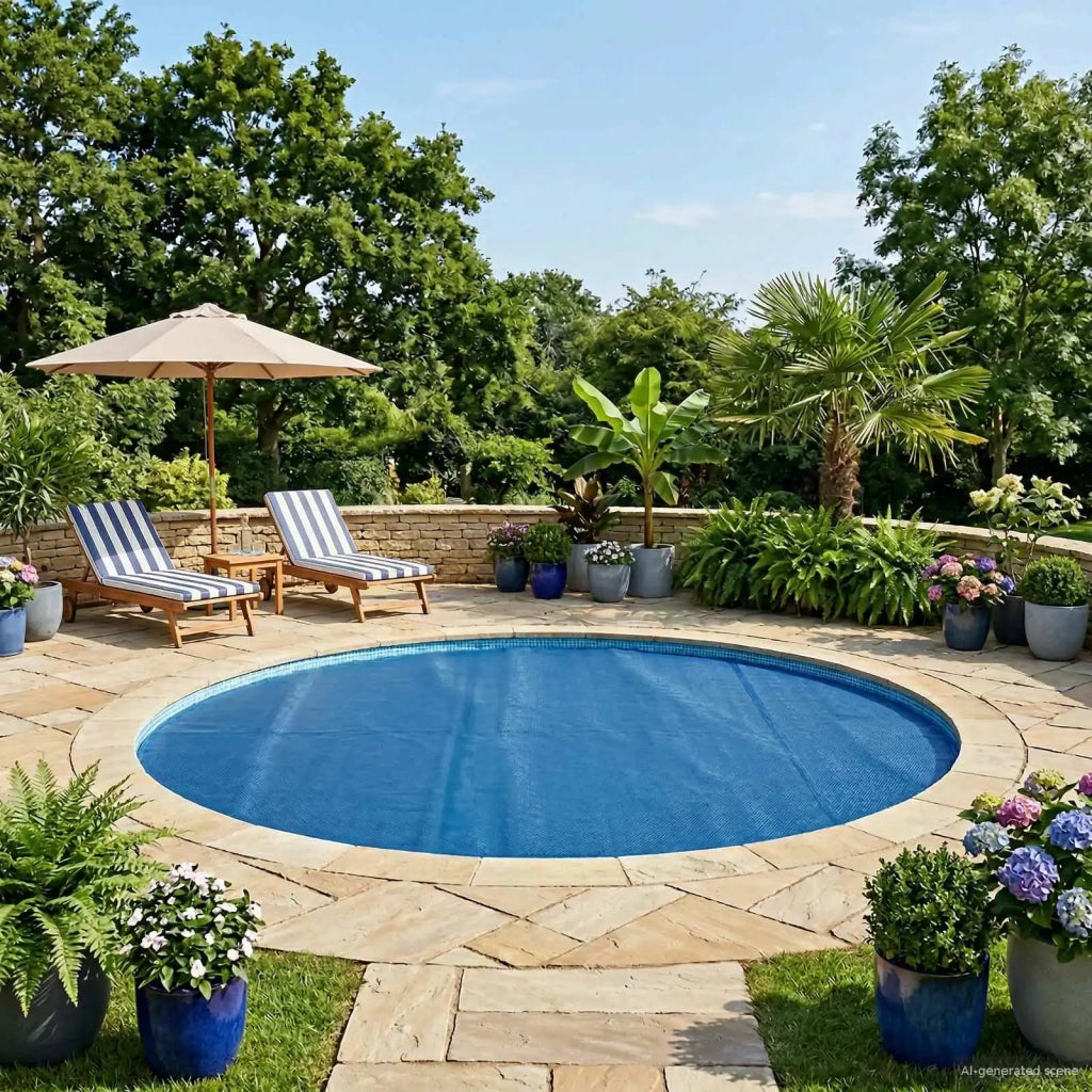 Copertura per piscina Blu 600 cm PE 42034626