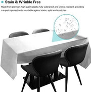 Tappeto da tavolo in plastica - 6 pezzi, copertura da tavolo premium rettangolare, tappeto da tavolo per giardino