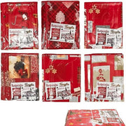 Trade Shop - Tovaglia Copritavolo Natale Plastificata Antimacchia Varie Fantasie Mis. 120X230 -