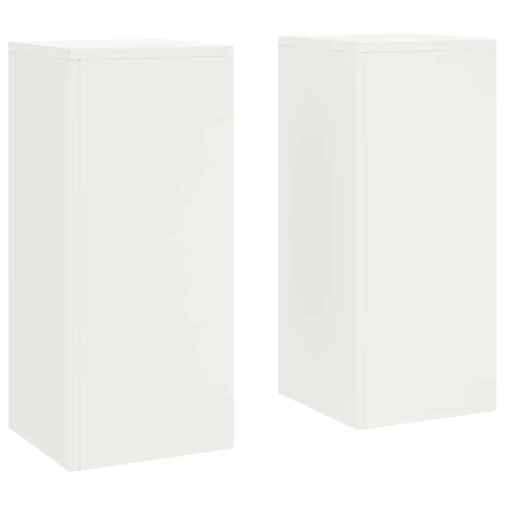 Supporto per piante | Sostegno per piante 2 pz Bianco 24 x 24 x 55 cm Acciaio