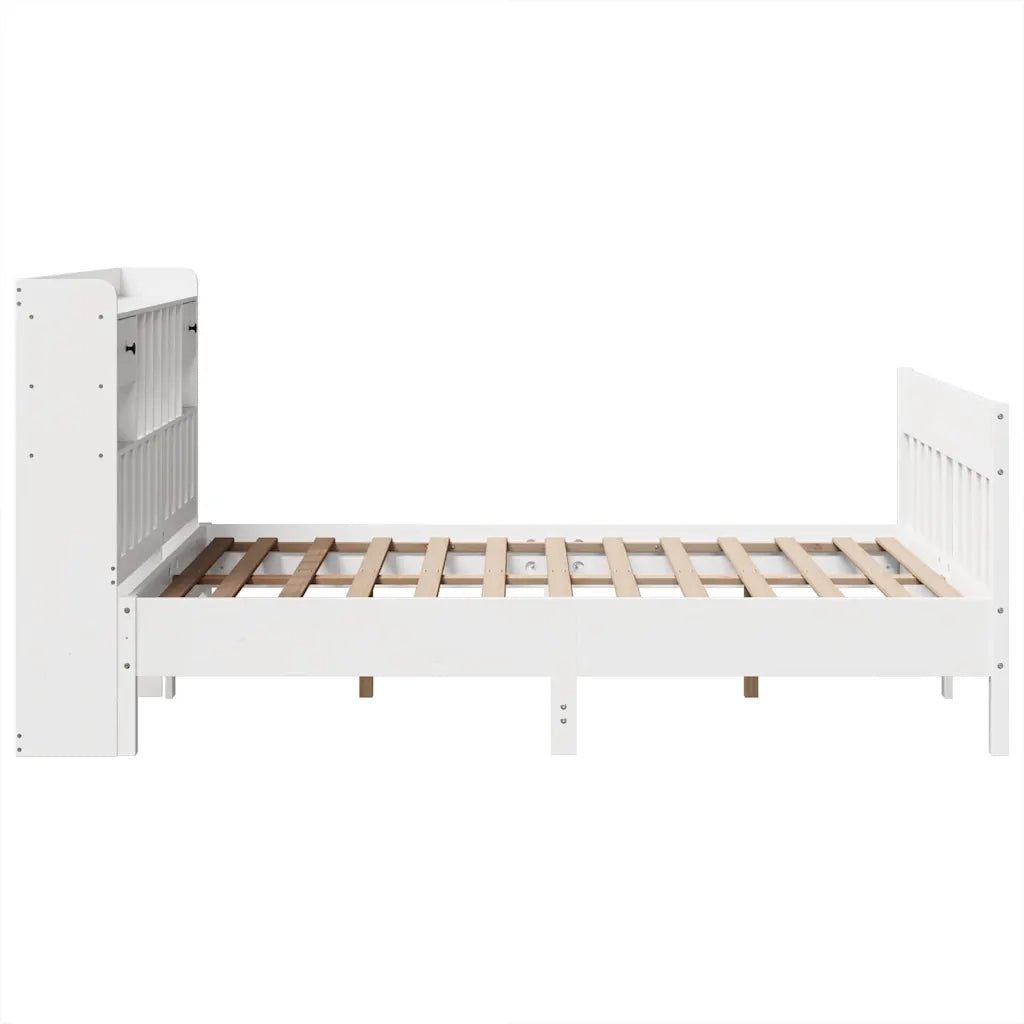 Giroletto senza Materasso Bianco 150x200 cm Legno Massello Pino 3323258