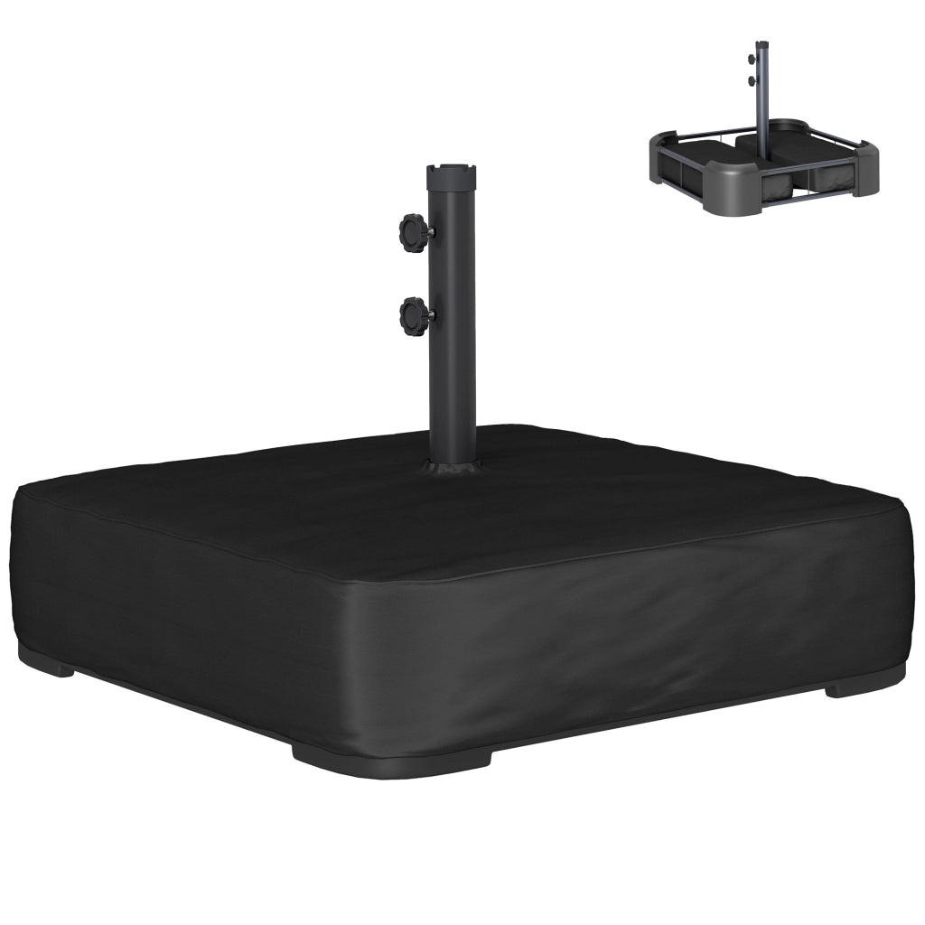 Base per Ombrellone Riempibile Sabbia 80kg ¨C Xylo ¨C Nero 48mm