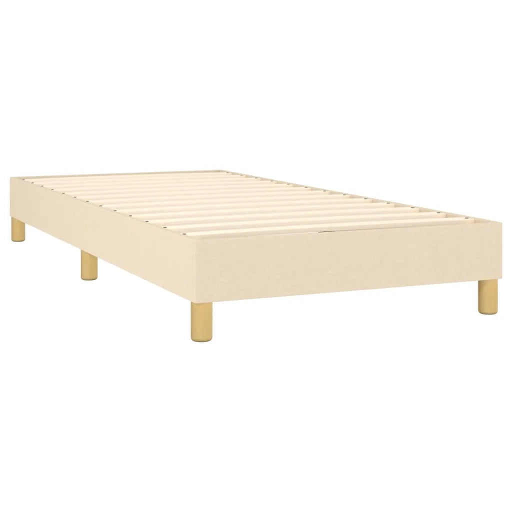 Giroletto a Molle con Materasso Crema 90x190 cm in Tessuto 3127090
