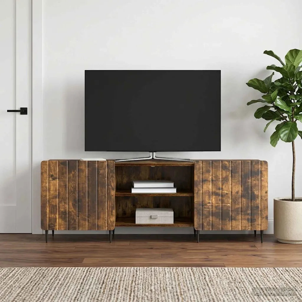 Mobile TV Rovere Fumo 150 x 31 x 52 cm Legno ingegnerizzato 894460