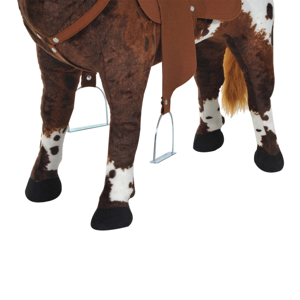 Cavallo a dondolo con sella e suoni ¨C Xylo ¨C marrone