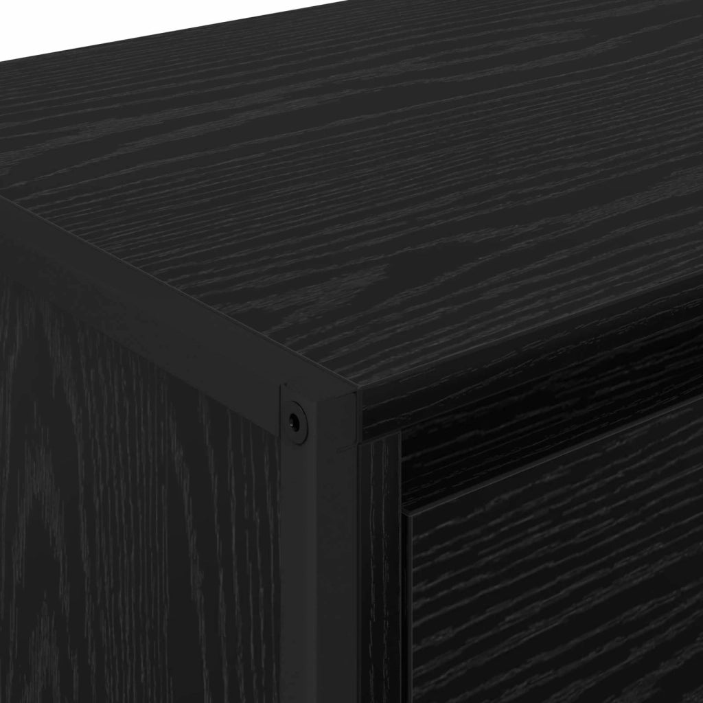 Mobile TV Rovere Nero 100 x 36 x 49.5 cm Legno multistrato 886618