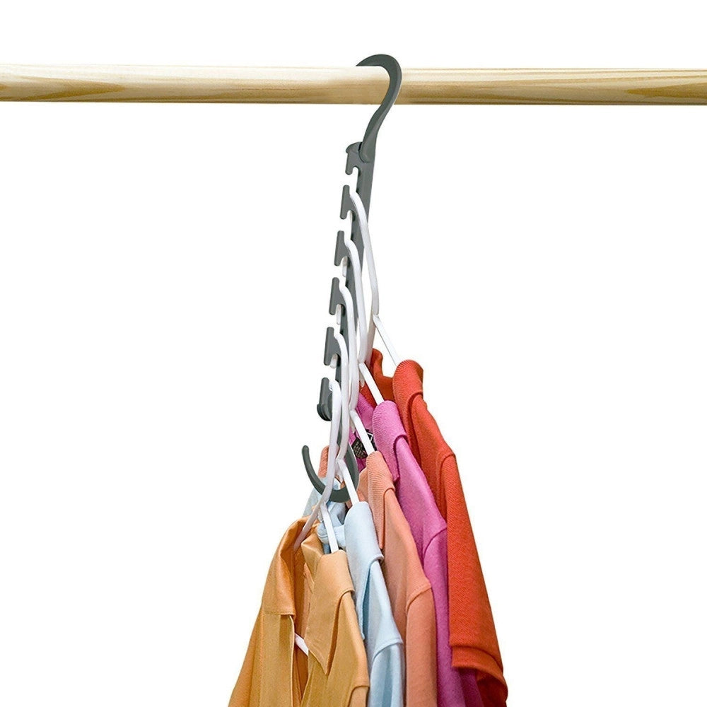 Trade Shop - Organizer Salvaspazio 8 Porta Stampelle Grucce Per Armadio Wonder Hanger Max -