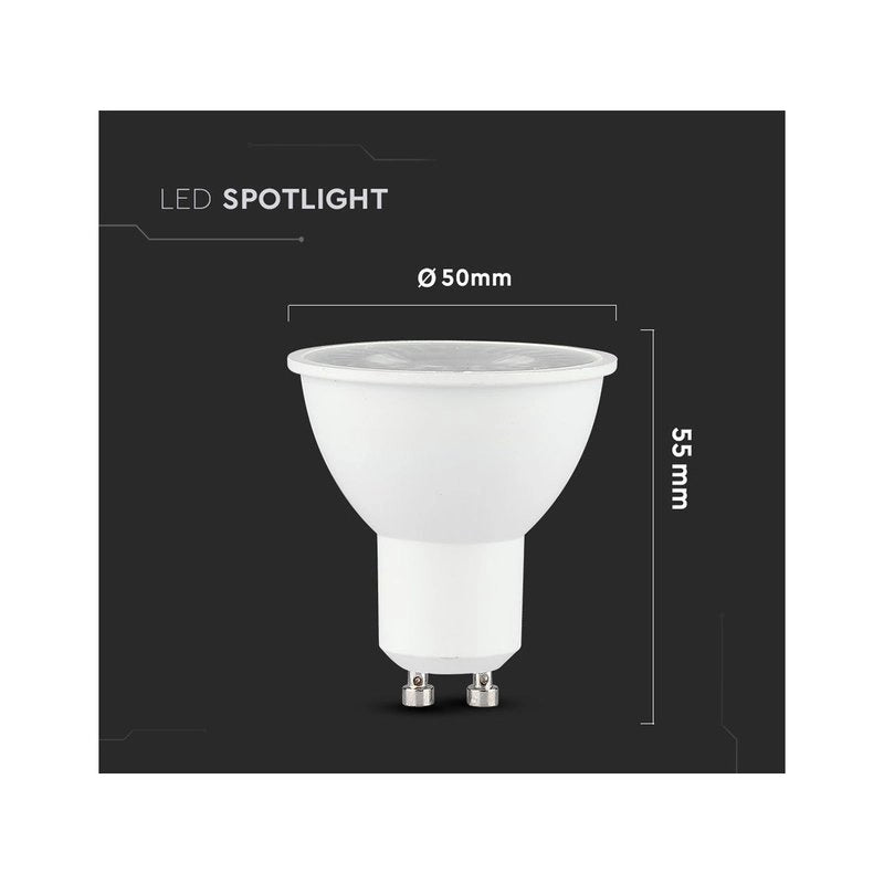 Lampada Led GU10 8W 220V 38 Gradi Freddo 6400K Angolo Stretto SKU-218771