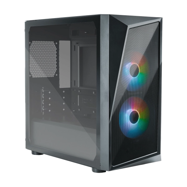 "Case CMP 320- USB3.2+USB2.0-2x2.5""/3.5""HDD 2x2.5""SSD-2x120mm ARGB Front Fans-Rad. Supp.-NO PSU"