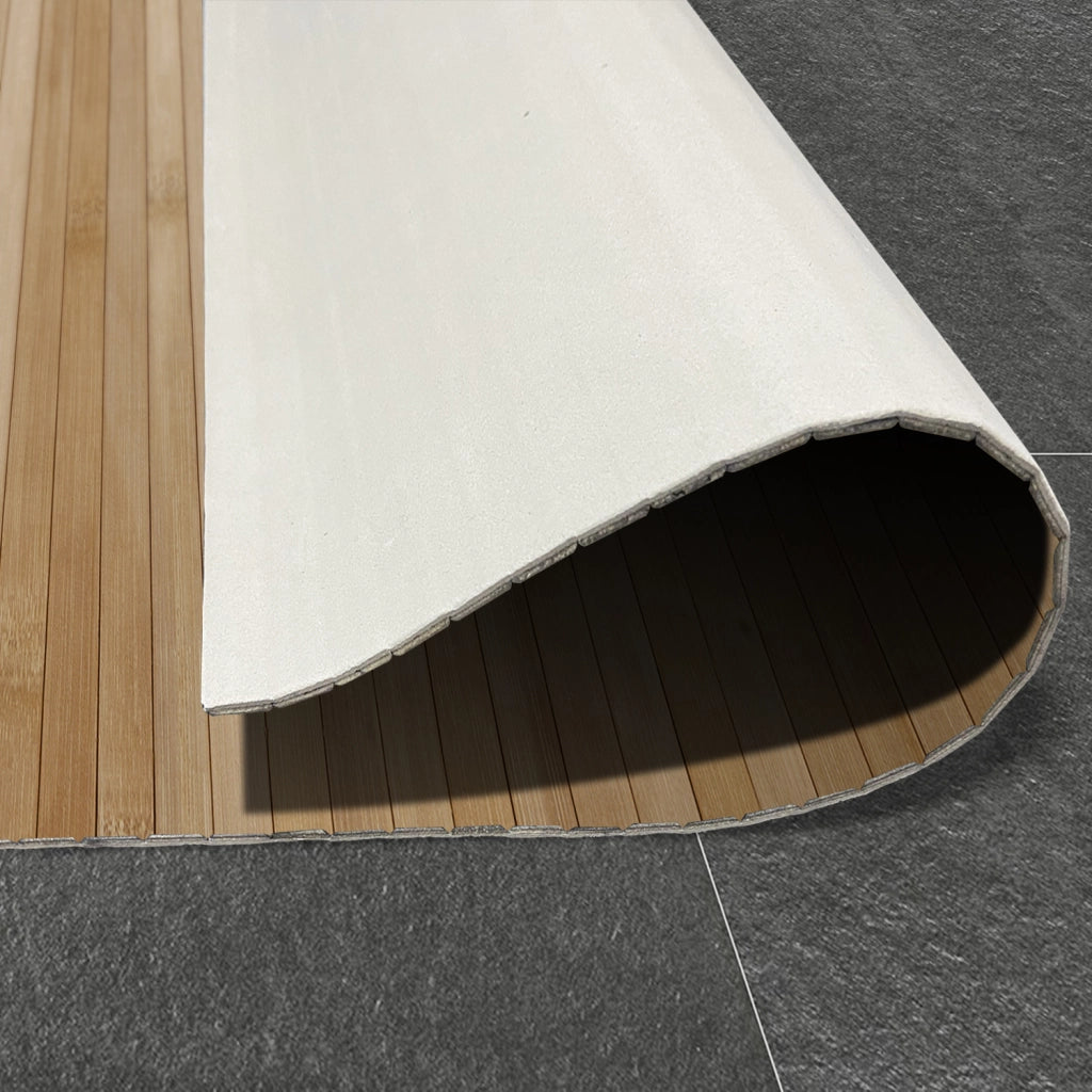 Tappeto vinilico di alta qualità marrone chiaro 80x150
