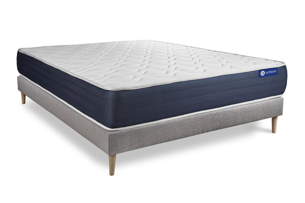 Kit rete e materasso matrimoniale Actiflex sleep 160x210cm - Spessore : 22cm - Molle insacchettate e memory foam - Bilanciato -