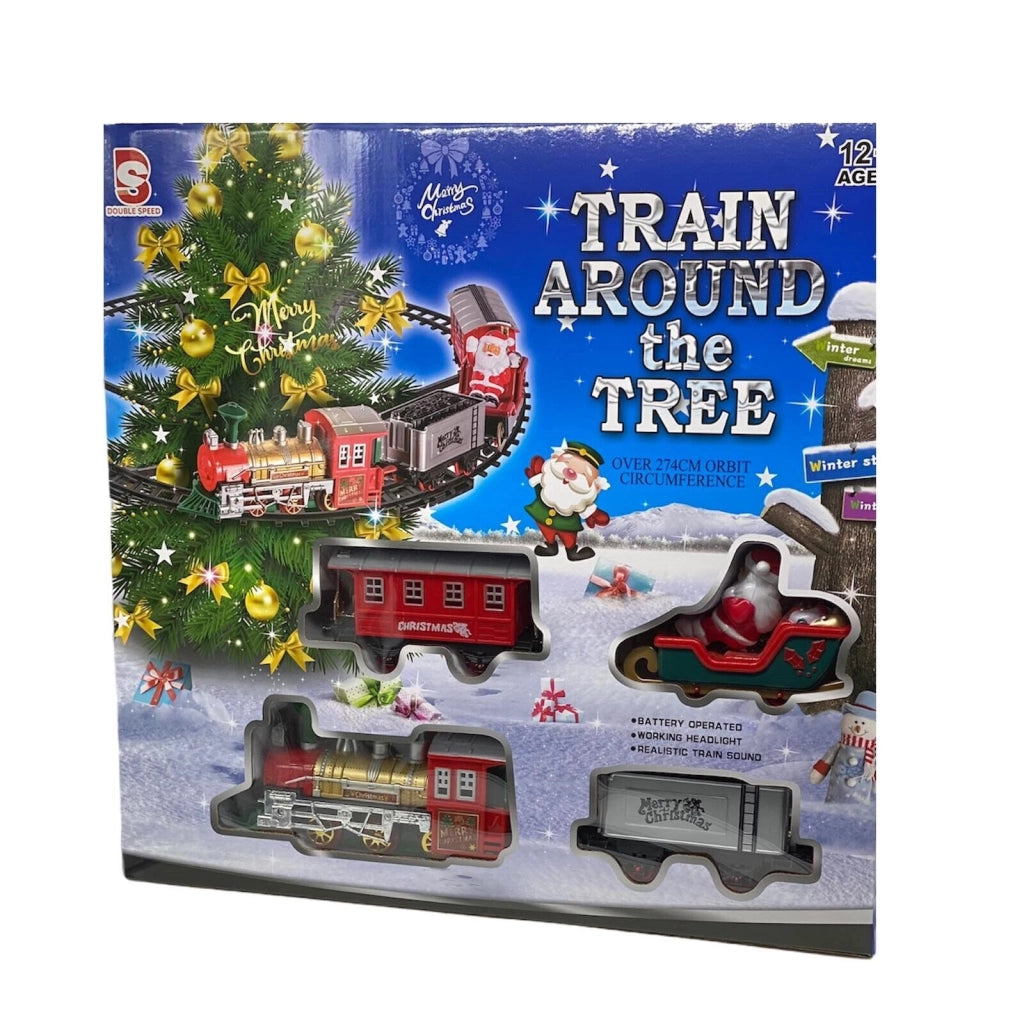 Trenino Elettrico Con Suono Treno Agganciabile su Albero Di Natale Decorazioni