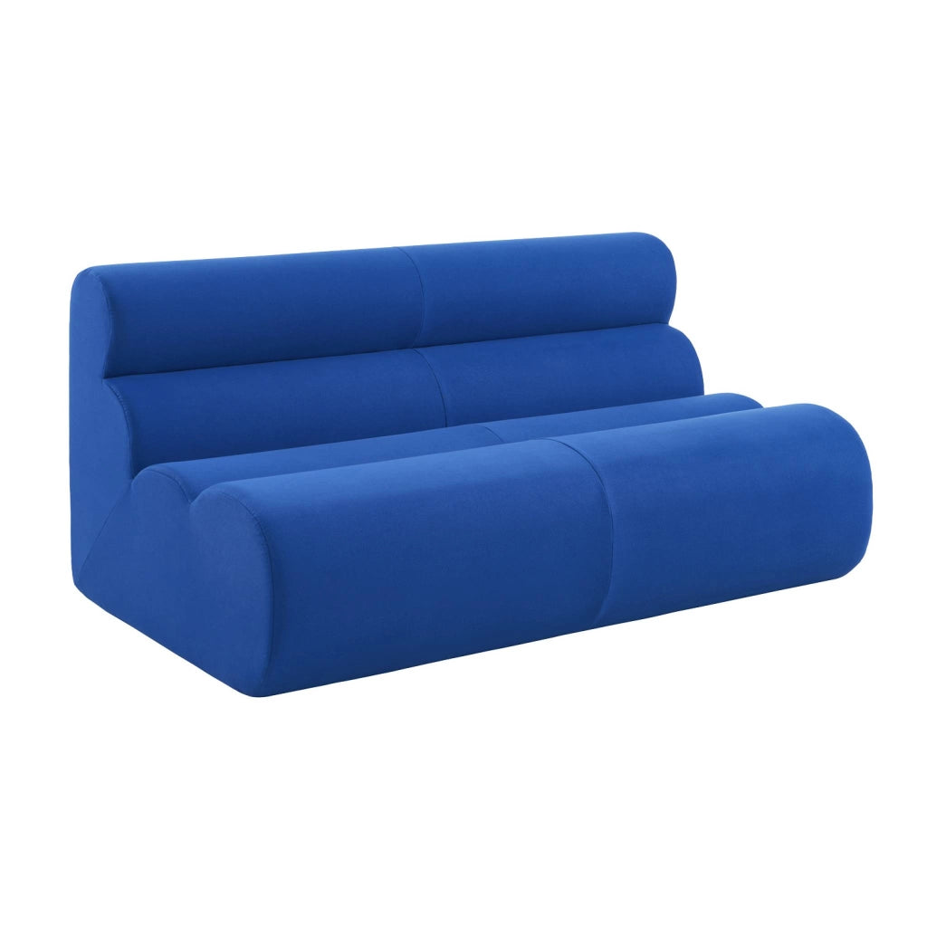 Poltrona in tessuto, 2 posti, blu elettrico