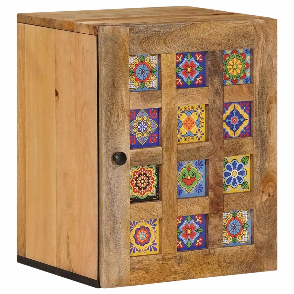 Mobile Appeso da Bagno con porta Naturale 38 x 33 x 48 cm 4018280