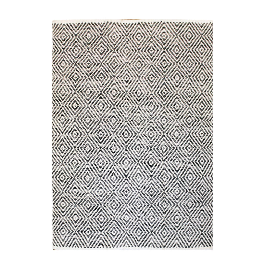 Tappeto Cocktail 310 in cotone beige a rombi