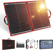 Pannello solare pieghevole 100W 12V con caricatore solare monocristallino e controller 10A