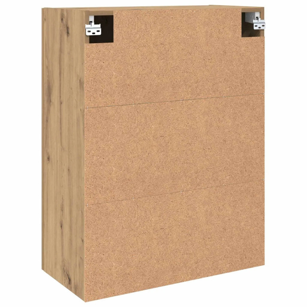 Armadietto a Muro | Mobiletto a muro 2 pz Rovere artigianale 69,5 x 34 x 90 cm