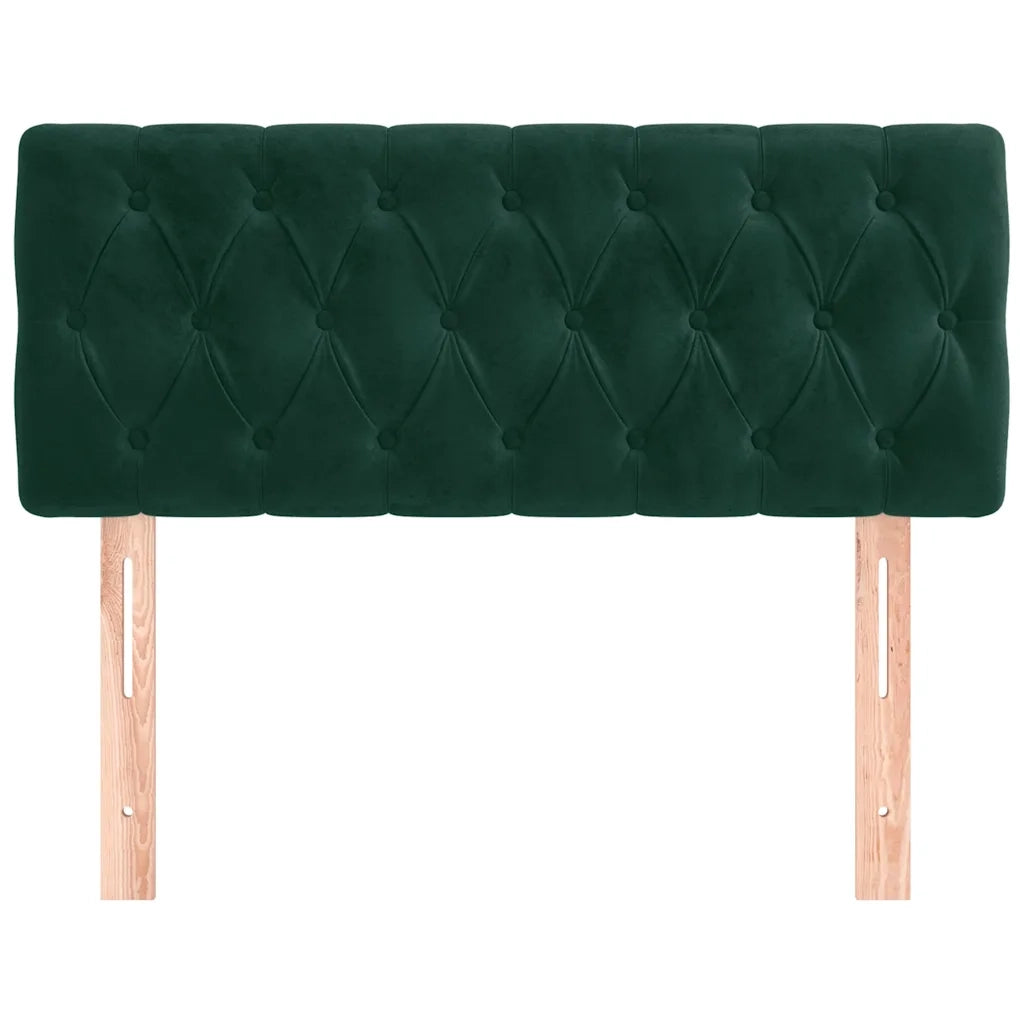 Testiera | Testata Verde Scuro 100x7x78/88 cm in Velluto