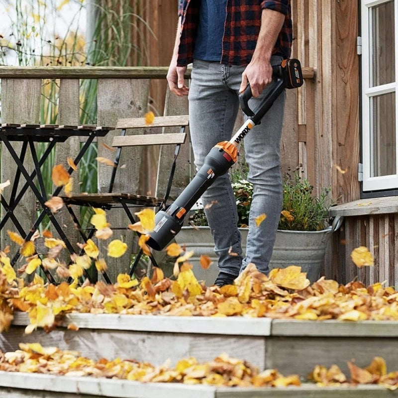 Soffiatore a Batteria WG543E 20V Brushless LeafJet 209 km/h con Batteria 4Ah per Pulizia Giardino - WORX